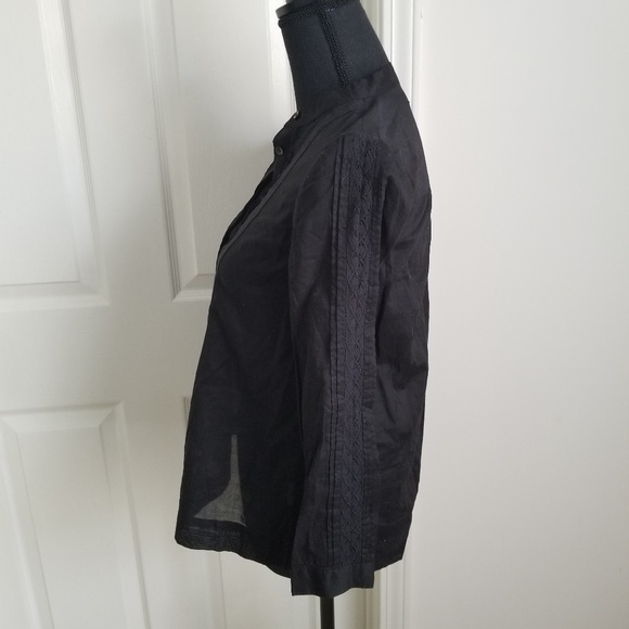 Madewell eyelet peasant popover top - Picture 3 of 8